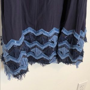 MaEVE🦋Anthropologie😘Deep blue and sequin dress.